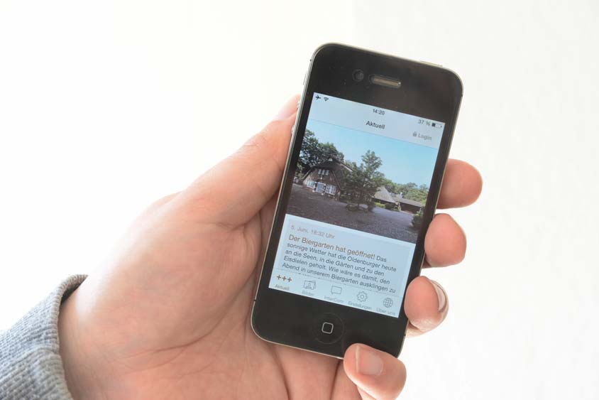 Wer Informationen vom Bümmersteder Krug nicht mehr verpassen möchte, der kann unsere App nutzen, die kostenlos heruntergeladen werden kann.