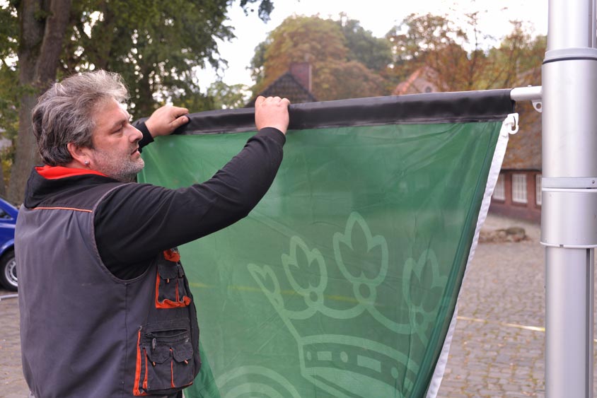 Fahnenstange am Bümmersteder Krug.