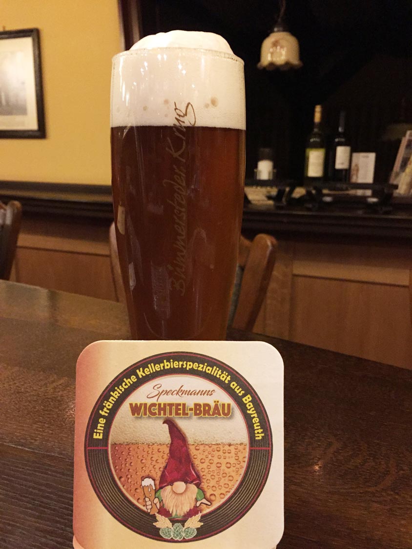 Wichtel-Bräu mit Bierdeckel