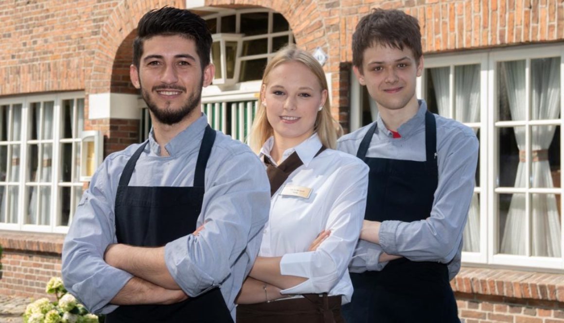Unsere neuen Auszubildenden (von links): Sufian Koje, Lea Brunken und Florian Hülstede.