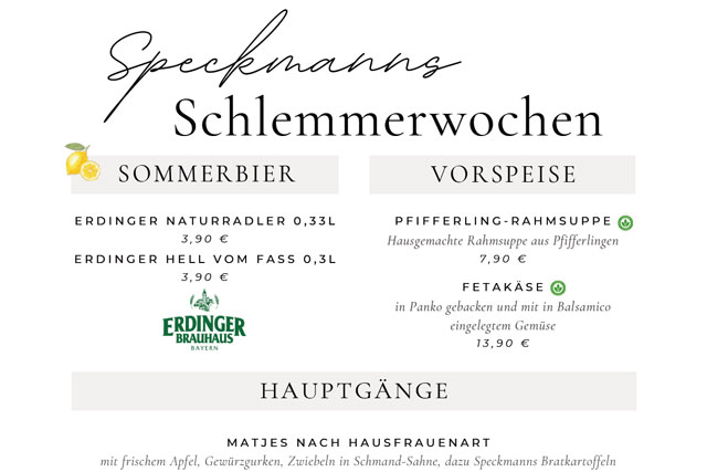 Schlemmerwochen im Bümmersteder Krug