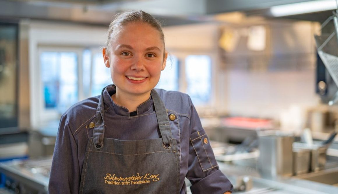 Mit Louise Kelle startet im Bümmersteder Krug eine weitere Nachwuchskraft in der Küche durch.
